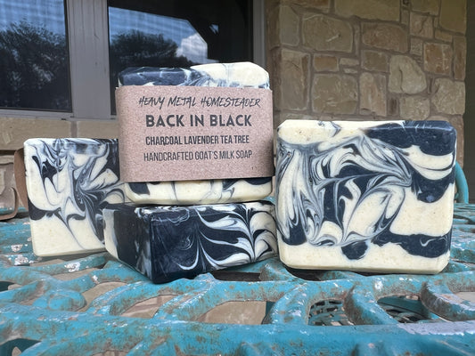 Back in Black...Charcoal & Clay Goat's Milk Soap